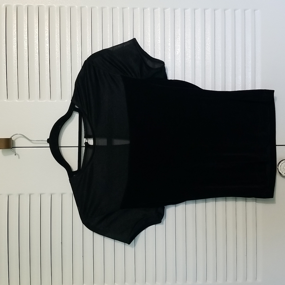 Black Sheer Top